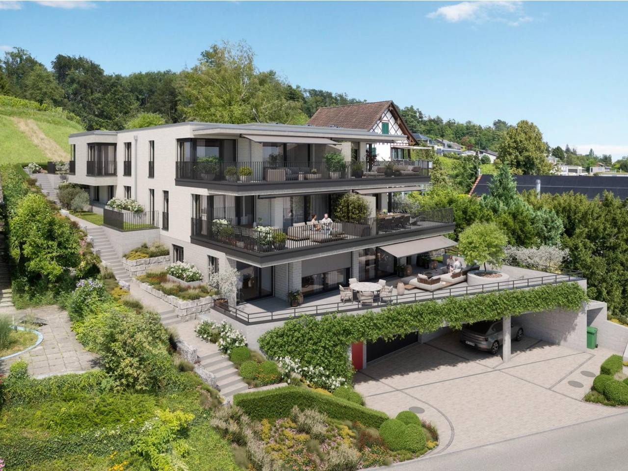 5.5-Zimmer-Gartenwohnung an ruhiger und zentraler Lage
