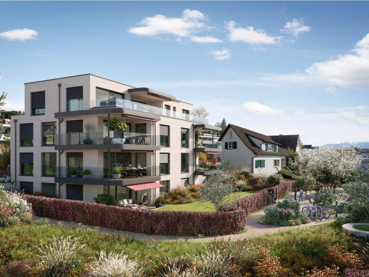 5.5-Zimmer-Gartenwohnung an ruhiger und zentraler Lage